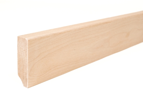 Solid Skirting Board Birch A/B 24x80 mm untreated 2m with radius 5mm