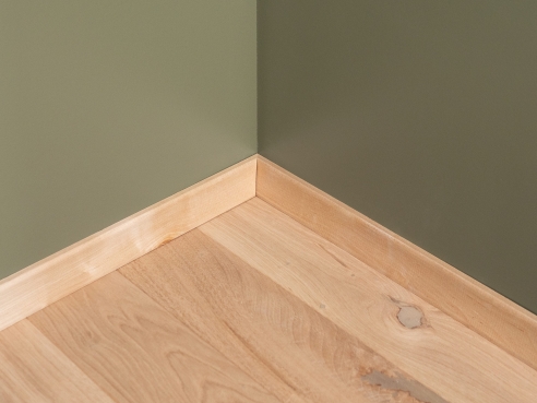 Plint 20x52 mm Berken Select Natur onbehandeld 1,5-2,5m Gebogen