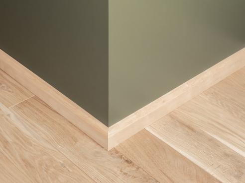 Plinthes Bouleau A/B 24x60 mm non traité 2m avec rayon 20mm
