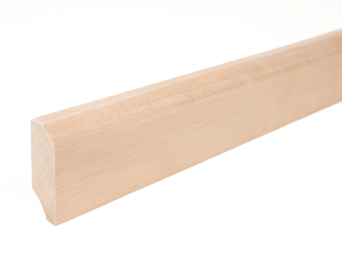 Plinthes Bouleau A/B 24x60 mm non traité 2m avec rayon 20mm
