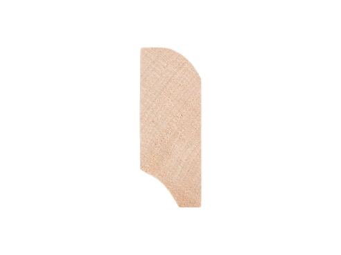 Plinthes Bouleau A/B 24x60 mm non traité 2m avec rayon 20mm