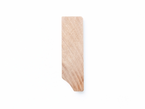 Solid Skirting Board Birch Rustic 24x80 mm Hard Wax Oil Natural White 2m with radius 5mm NOT filled
