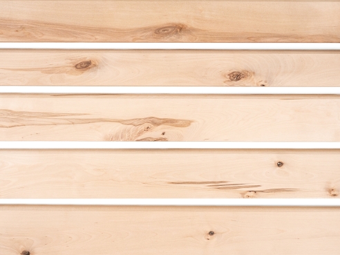 Plinthes Bouleau Rustique 24x80 mm non traitée 2m avec rayon 20mm NON rebouchés