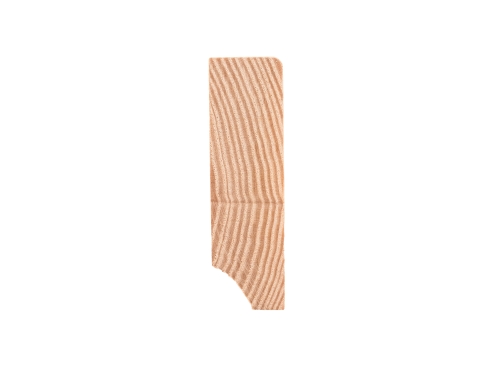 Solid Skirting Board Ash A/B 24x80 mm 2m with radius 5mm Matte lacquered