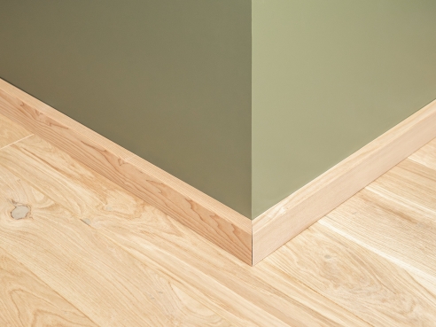Plint 24x60 mm Essen Select Natur Hardwax Geolied Natuurlijk Wit 2m met radius 5mm