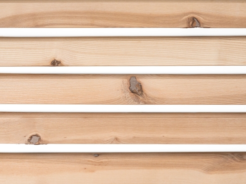 Solid Skirting Board Ash Rustic 24x60 mm Hard Wax Oil Natural White 2m with radius 20mm brown filled
