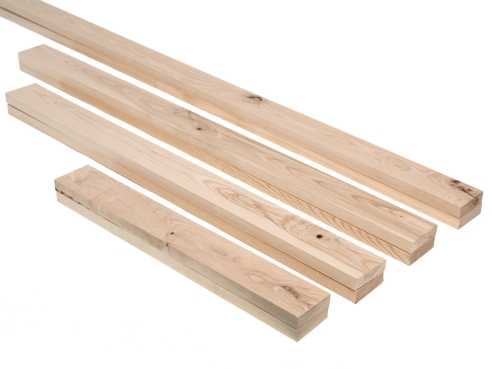 Lamellen Essen Rustiek Massief 24x80 mm, 2,1-2,5 m, Knutselhout Stroken
