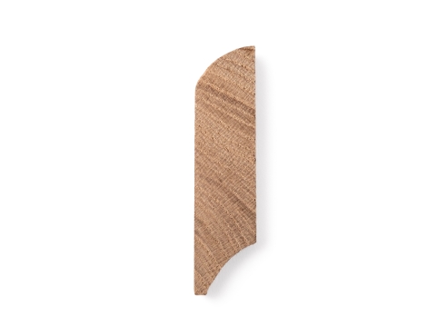Plinthes Chêne A/B 20x70 laqué clair 1,5-2,5m avec rayon 20mm