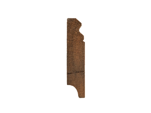 Preview: Plint Gerookt Eiken Select Natur 20x70 helder gelakt 1,5-2,5m met Hamburg profiel