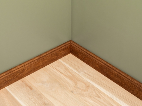 Preview: Solid Skirting Board Smoked Oak Select Nature 20x70 natural oil 1,5-2,5m Hamburg profile