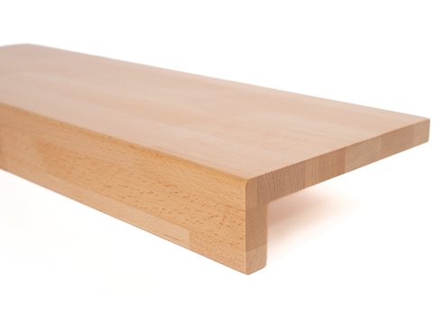 Marche d'escalier 20mm Hêtre massif Bois Classe Première A/B laqué