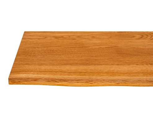 Preview: Plank met Boomkant Eiken Select Natuur DL 20 mm Natuurlijk Geolied Boekenplank Wandplank