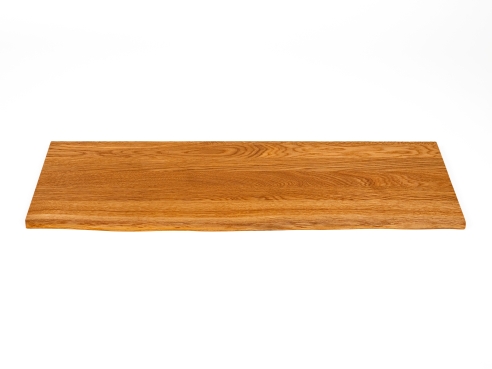 Preview: Plank met Boomkant Eiken Select Natuur DL 20 mm Natuurlijk Geolied Boekenplank Wandplank