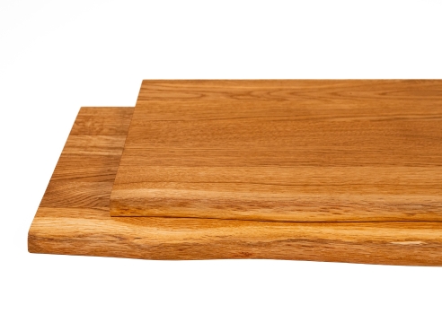 Plank met Boomkant Eiken Select Natuur DL 20 mm Natuurlijk Geolied Boekenplank Wandplank