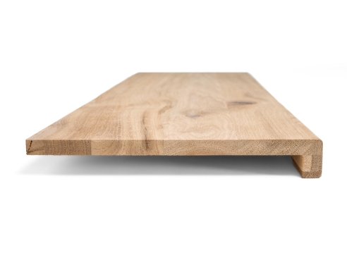 Preview: Treppenstufe Trittstufe Renovierungsstufe Setzstufe Eiche Rustikal unbehandelt Massivholz Eiche LIGNAU Holzhandel Wuppertal