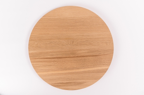 Round table Oak prime grade 40mm untreated