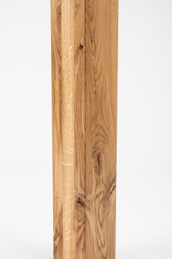 Glued laminated beam Squared timber Wild oak 80x80 mm Hard wax oil Natural