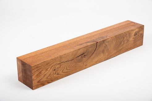 Glued laminated beam Squared timber Wild oak 160x160 mm Cherry oiled