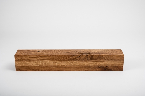 Glued laminated beam Squared timber Wild oak 80x80 mm natural oiled