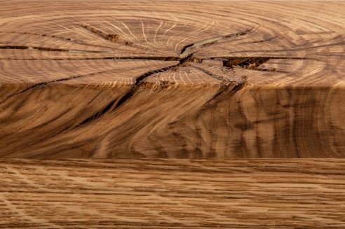 Glued laminated beam Squared timber Wild oak 80x80 mm natural oiled