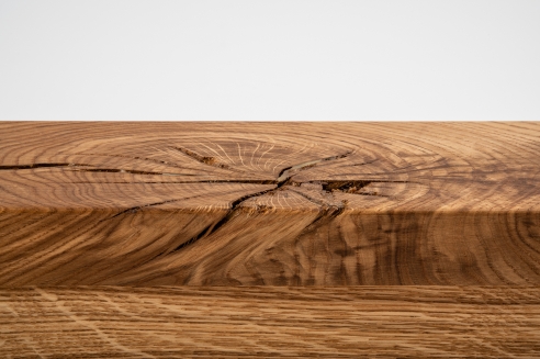 Glued laminated beam Squared timber Wild oak 160x160 mm natural oiled