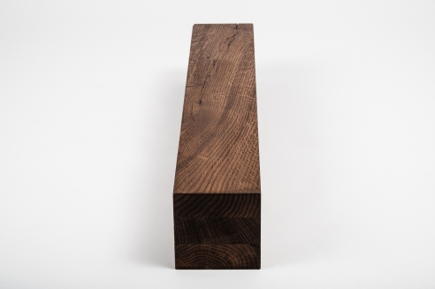 Glued laminated beam Squared timber Wild oak 80x80 mm Walnut oiled