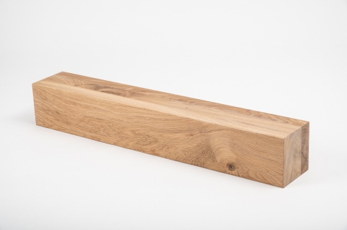 Glued laminated beam Squared timber Wild oak 160x160 mm brushed Hard wax oil natural white