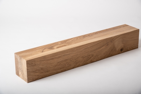 Glued laminated beam Squared timber Wild oak 160x160 mm brushed Hard wax oil natural white