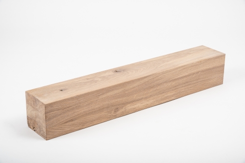 Glued laminated beam Squared timber Wild oak 160x160 mm brushed white oiled