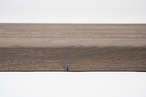 Window sill Solid Oak with overhang, 20 mm, Rustic grade, Graphite oiled