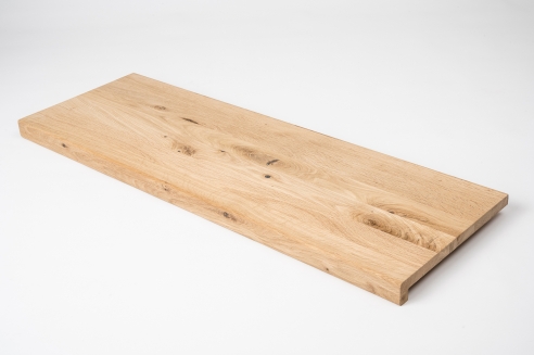 Window sill Solid Oak with overhang, Rustic grade, 20 mm, unfinished