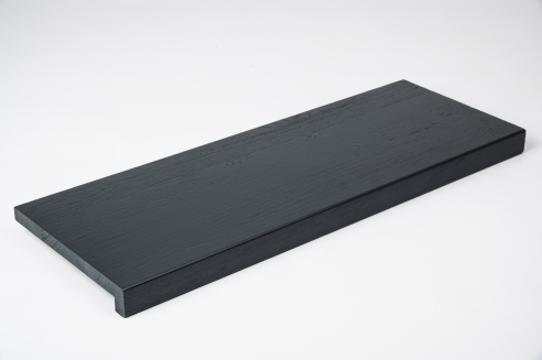Window sill Solid Oak 26 mm brushed lacquered gray with RAL7016