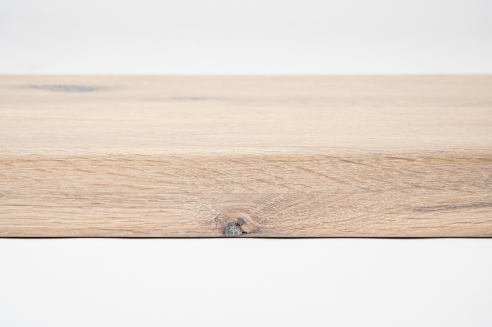 Stair steps anti-slip oak DL 20mm brushed, white oiled with rubber lip