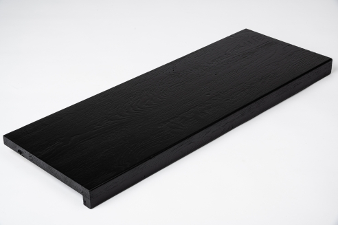 Window sill Wild oak KGZ 20mm brushed black lacquered RAL9011