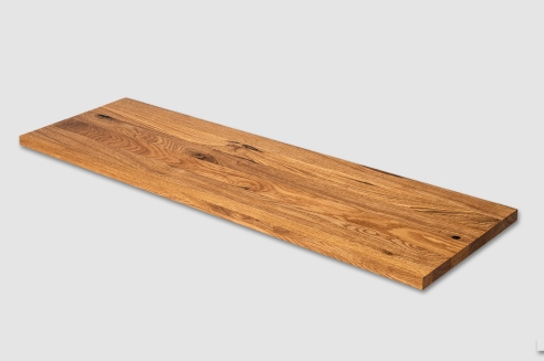 Stair Tread Window Sill Shelf Oak Rustic 20 mm, full lamella, natural oiled, 20x200x1000 mm