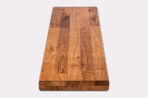 Stair tread Solid Oak Hardwood , Rustic grade, KGZ 40 mm, natural oiled