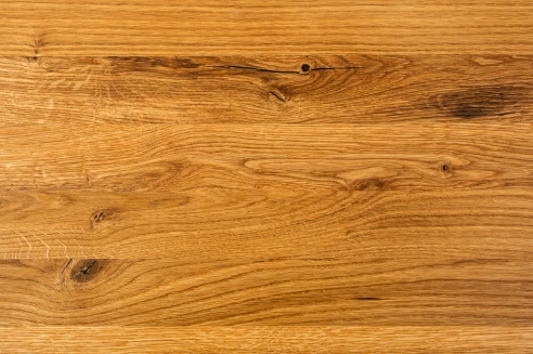 Stair tread Solid Oak Hardwood, Rustic grade, 40 mm, brushed natural oiled