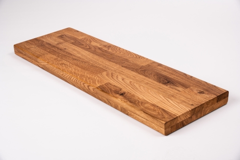 Stair tread Solid Oak Hardwood , Rustic grade, KGZ 40 mm, brushed natural oiled