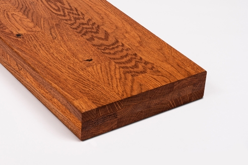 Stair tread Solid Oak Hardwood , Rustic grade, KGZ 60 mm, Kirsche oiled