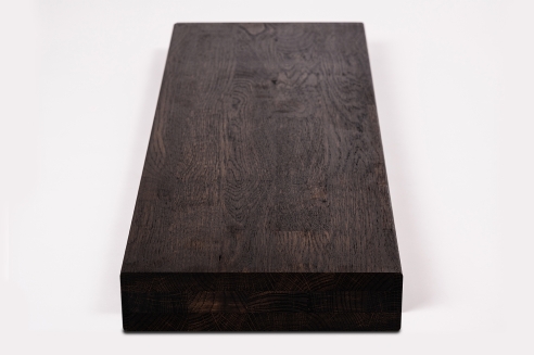 Stair tread Solid Oak Hardwood , Rustic grade, KGZ 60 mm, black oiled