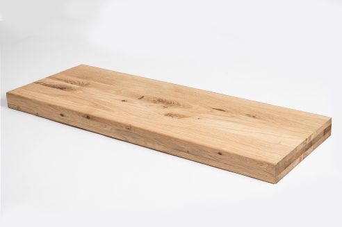 Stair tread Solid Oak Hardwood, Rustic grade, 60 mm, unfinished