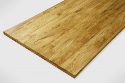 Eiche Wildeiche 40 mm naturgeölt Arbeitsplatte Massivholzplatte Tischplatte