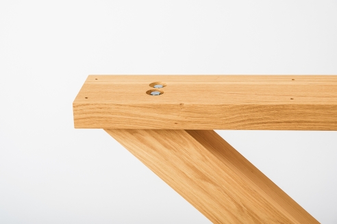 Solid Hardwood Oak Premium set of table legs X big laquered