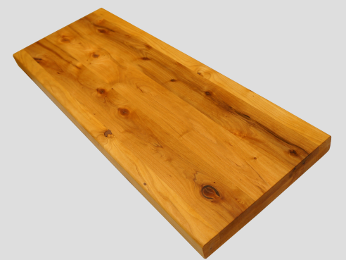Stair tread Solid Alder Hardwood , Rustic grade, 40 mm, Natural oiled