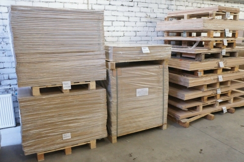 Solid wood edge glued panel Oak Rustic 40x1210x1000-3000 mm 2-layer, full lamella, knots black filled