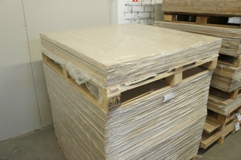 Massivholzplatte Leimholzplatte Wildeiche Rustikal 40x650x1000-3000 mm 2-fach verleimt, durchgehende Lamele DL, schwarz gespachtelt
