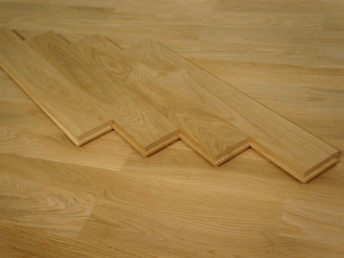 Solid Oak parquet 22x70x500 mm, Select Natur grade