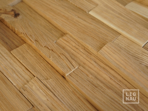 Wall panels: Tirsen Oak split wood 3D