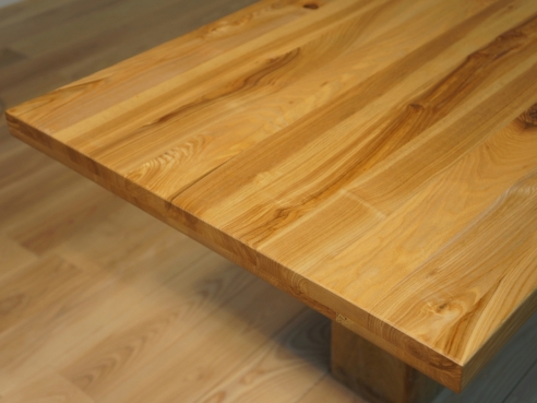 Solid Ash Worktop 40 mm Rustic grade, natural oiled