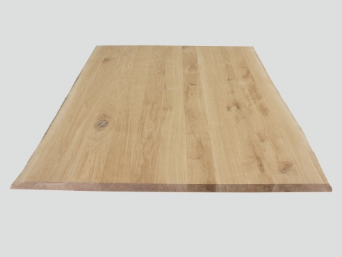 Worktop Solid wood Rustic with unteamed live 40 mm untreated